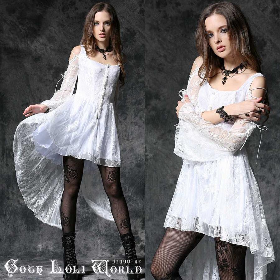 ゴスロリワールド DW053WH ゴスロリ ファッション 肩開きテールカット