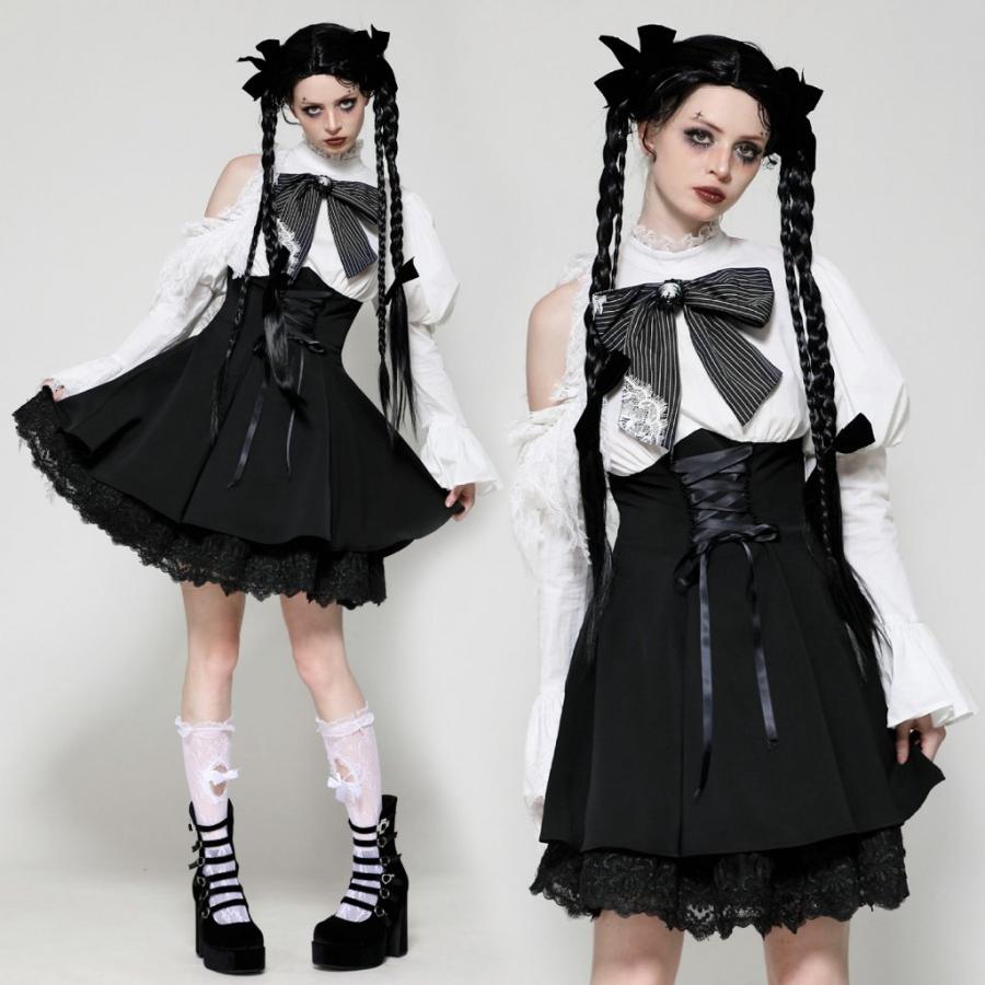 ゴスロリワールド DW1030 ロリータ ワンショルダー ワンピース