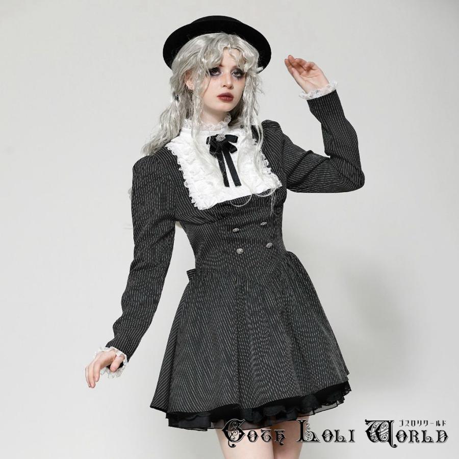 ゴスロリワールド DW1031 ロリータ リボン ミニワンピース