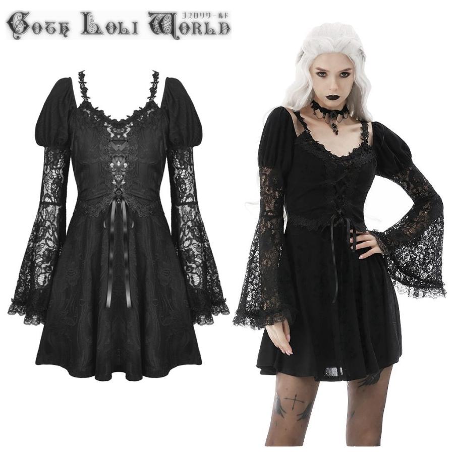 中古 通販 New ゴスロリワールド Dil ゴスロリベルスリーブドッキング ワンピース ドレス 最短当日発送 翌日到着 品質自信有 サイズ交換可能 アウトレット 激安 Www Superavila Com