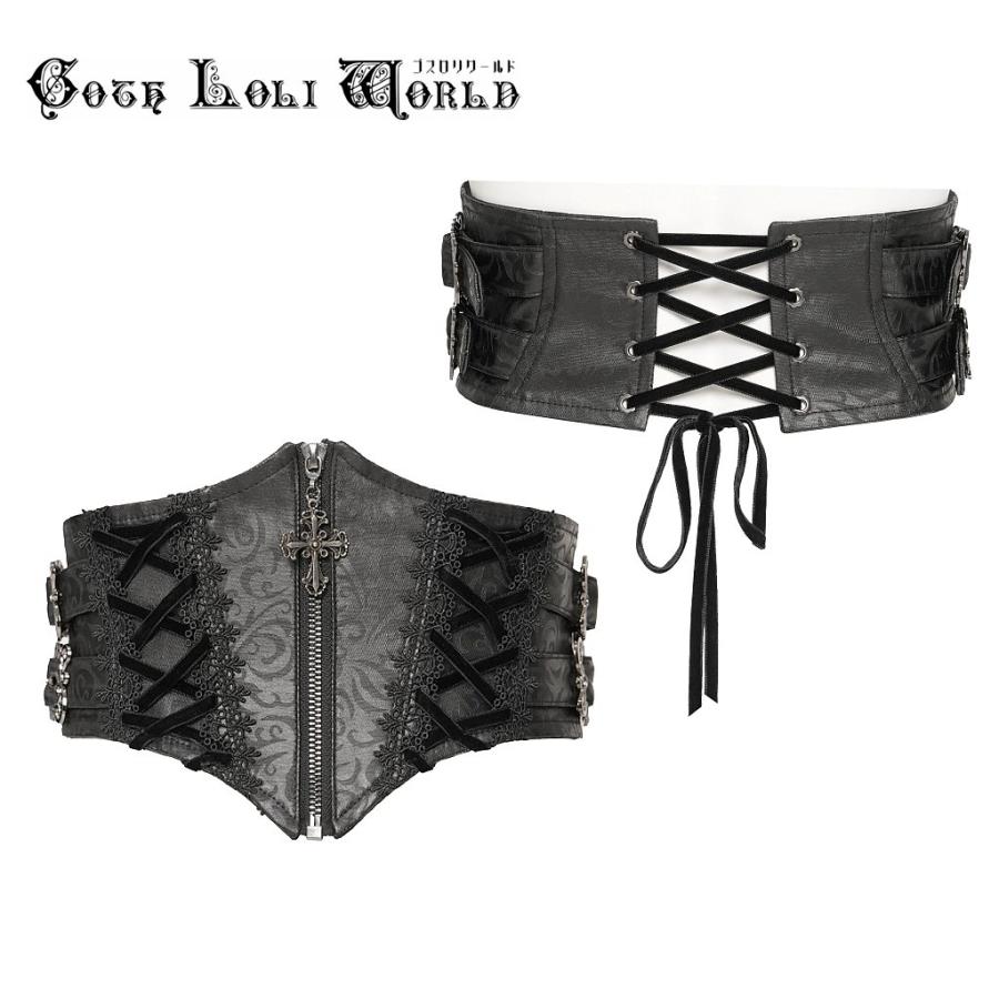 ゴスロリワールド EAS044 ゴシック ファッション クロスチャーム コルセット ゴスロリ パンク ロック スチームパンク ビジュアル系 ヴィジュアル系 V系 |  | 01