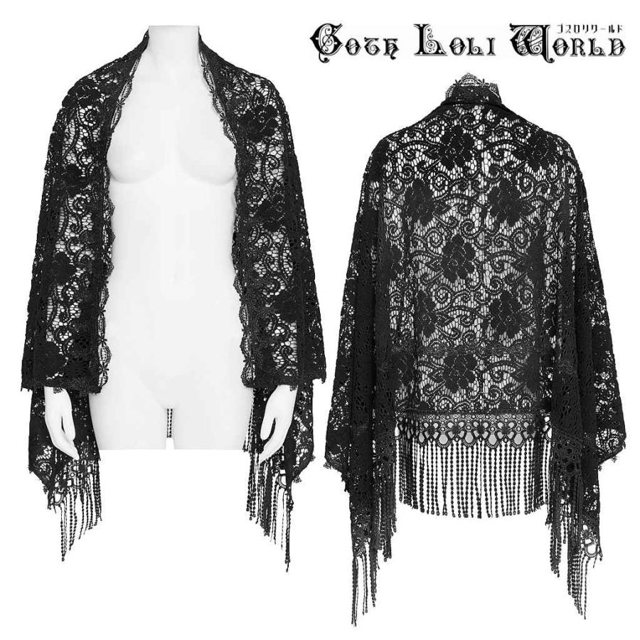ゴスロリワールド ECA024 ゴシック ファッション オールレース ケープ ボレロ カーディガン ビジュアル系 ヴィジュアル系 V系 ゴスロリ 地雷系 ライブ衣装 |  | 01