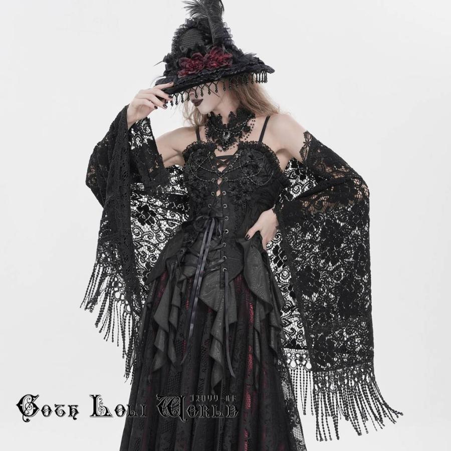 ゴスロリワールド ECA024 ゴシック ファッション オールレース ケープ ボレロ カーディガン ビジュアル系 ヴィジュアル系 V系 ゴスロリ 地雷系 ライブ衣装 |  | 08