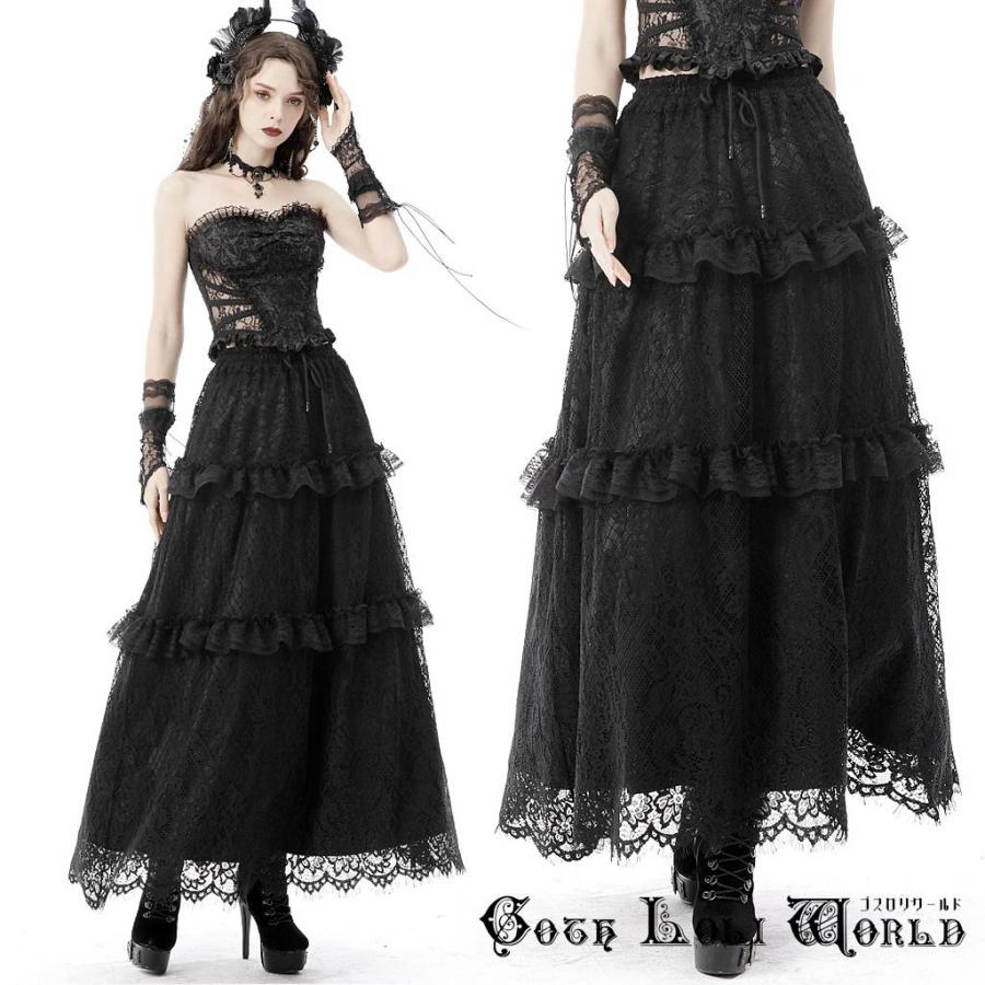 ゴスロリワールド KW227 ゴスロリファッション レースフリル