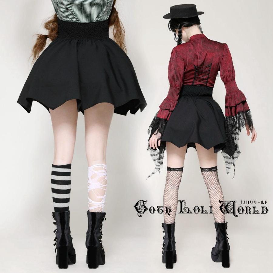 ゴスロリワールド KW371 シャーリングウエスト ミニスカート