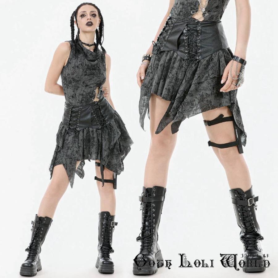 ゴスロリワールド KW391 パンク ロック ファッション 地雷系 ダメージ