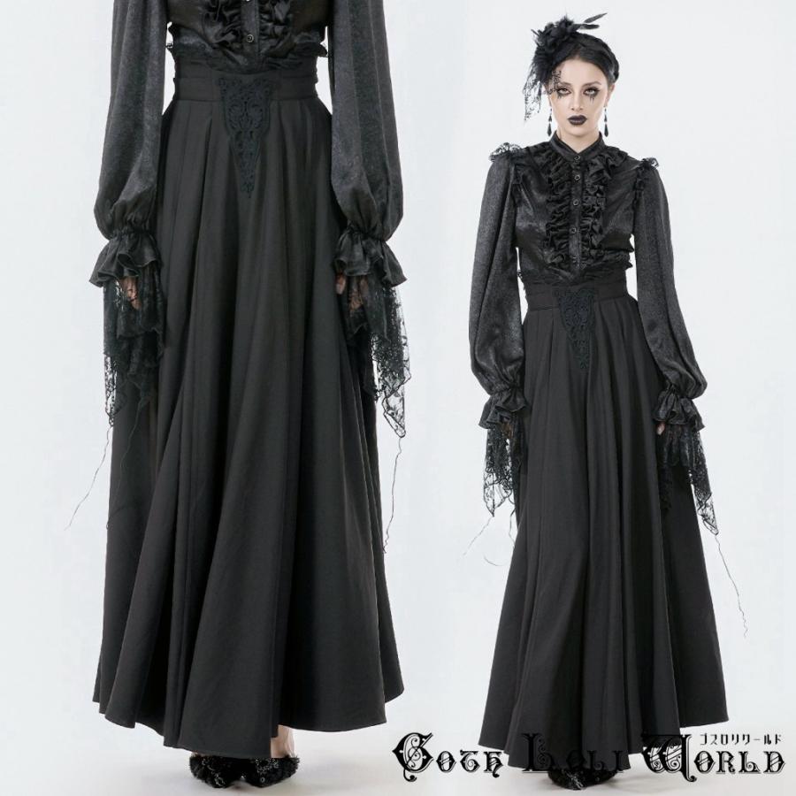 ゴスロリワールド KW395 地雷系 ファッション フレア マキシ ロング