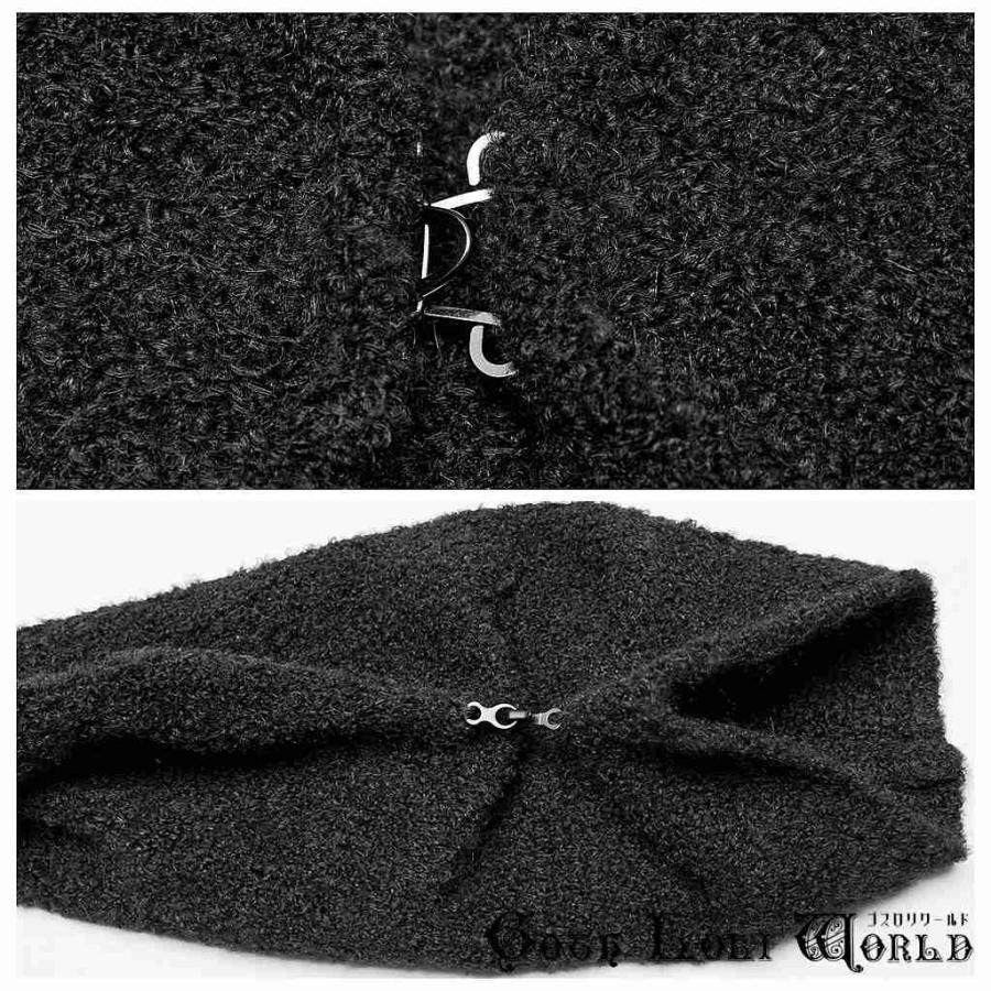 ゴスロリワールド OPM-252KMF-BK ブークレーツイードニットオーバー