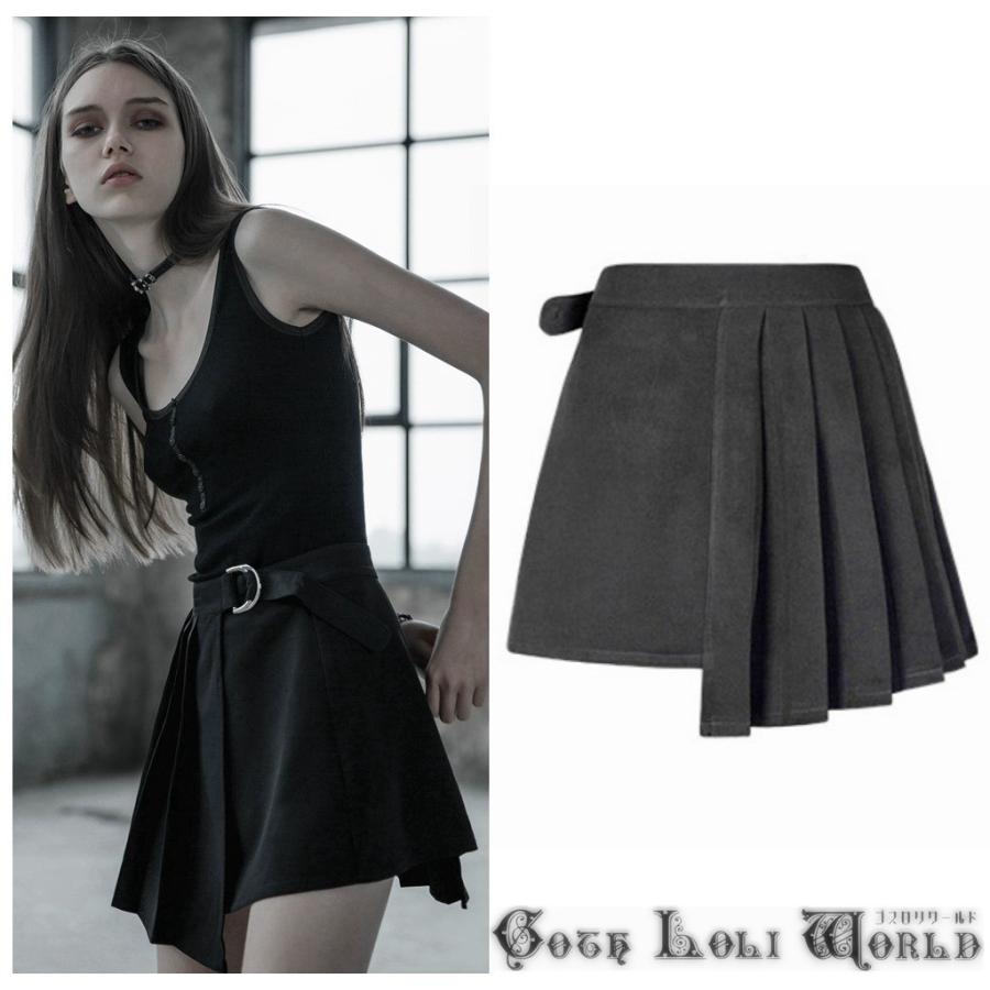 ゴスロリワールド Punkrave ゴスロリ ハーフプリーツ Dカンベルト アシメ ミニスカート パンク ロック ビジュアル系 ファッション サイズ交換可能 Opq 345 株式会社ゴスロリワールド 通販 Yahoo ショッピング