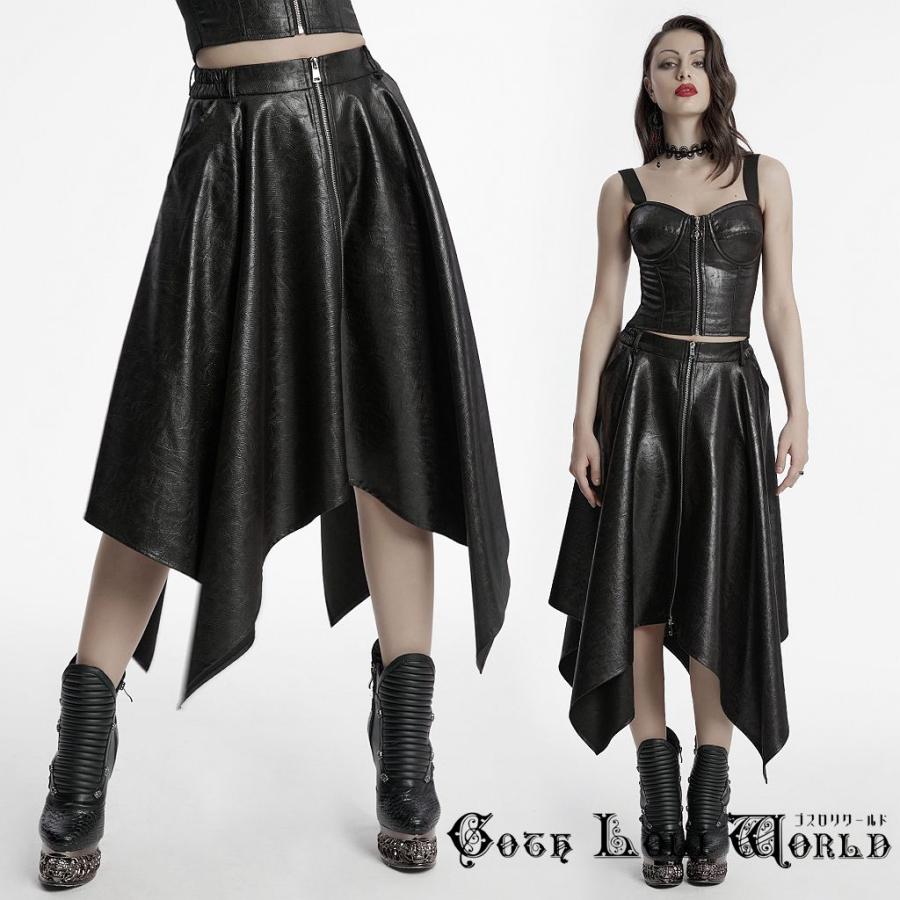 ゴスロリワールド OQ-785DQF-BK ゴシックファッション フェイクレザー