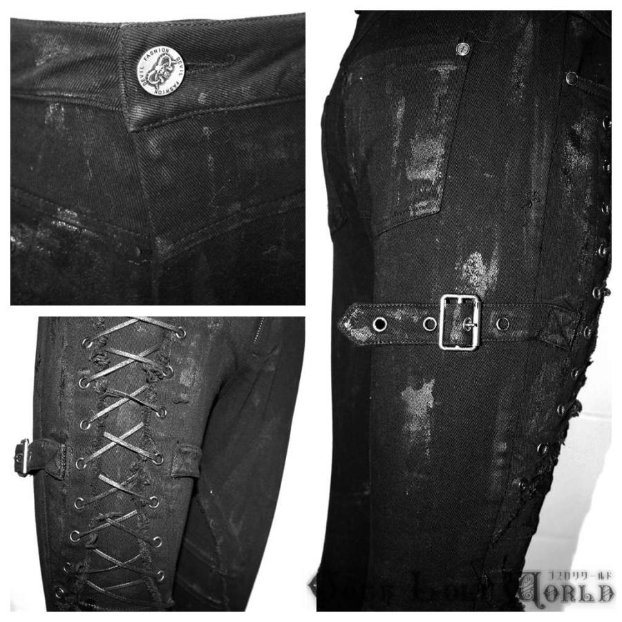 ゴスロリワールド PT110 パンクファッション ダメージ スキニー ロングパンツ 黒色 ゴシック パンク ロック ビジュアル系 ヴィジュアル系 ライブ衣装 ステージ |  | 04