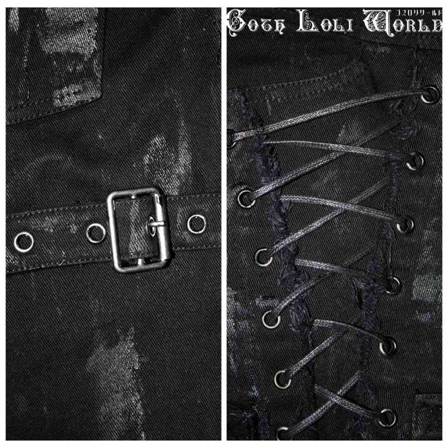 ゴスロリワールド PT110 パンクファッション ダメージ スキニー ロングパンツ 黒色 ゴシック パンク ロック ビジュアル系 ヴィジュアル系 ライブ衣装 ステージ |  | 05