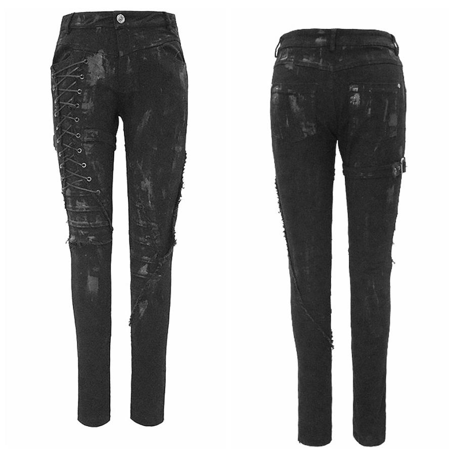 ゴスロリワールド PT110 パンクファッション ダメージ スキニー ロングパンツ 黒色 ゴシック パンク ロック ビジュアル系 ヴィジュアル系 ライブ衣装 ステージ |  | 09