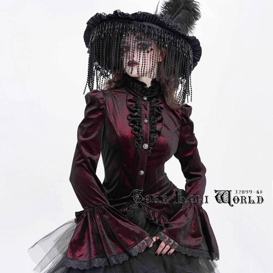 ゴスロリワールド SHT14102 ゴシックファション 燕尾風フリル