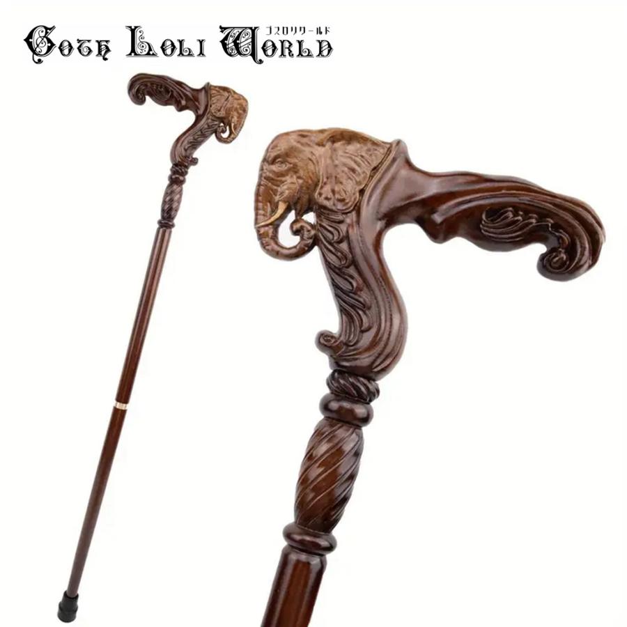 アンティーク ステッキ 胡桃 ビンテージ杖 象嵌 約80センチ 希少