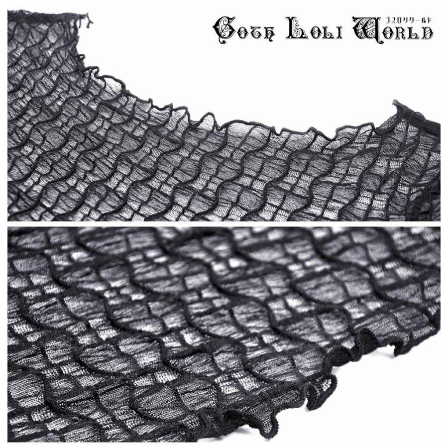 ゴスロリワールド TW451 ダークシースルーシャーリング カットソー ファッション ゴシック パンク ビジュアル系 V系 |  | 04