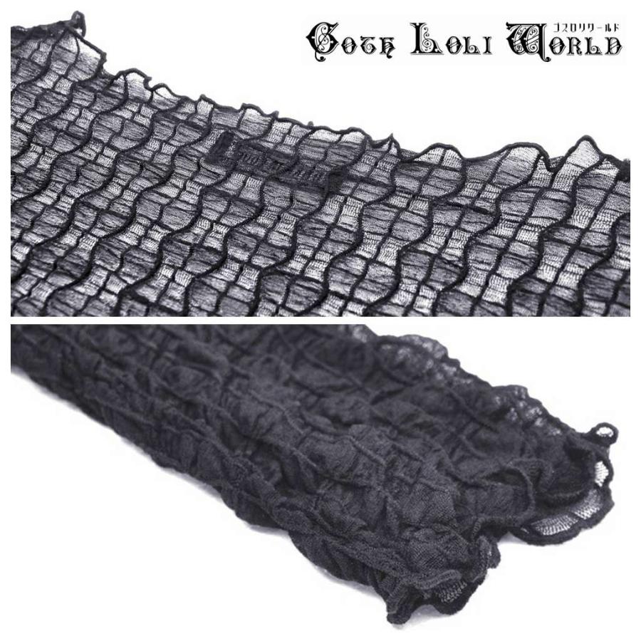 ゴスロリワールド TW451 ダークシースルーシャーリング カットソー ファッション ゴシック パンク ビジュアル系 V系 |  | 05