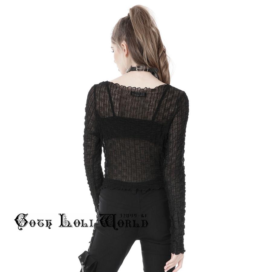 ゴスロリワールド TW451 ダークシースルーシャーリング カットソー ファッション ゴシック パンク ビジュアル系 V系 |  | 07