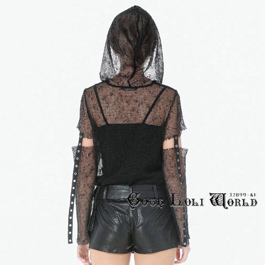 ゴスロリワールド TW678 パンク ロック ファッション オールメッシュ フード付 カットソー パーカー 地雷系 ゴスロリ パンク ビジュアル系 ヴィジュアル系 V系 |  | 06
