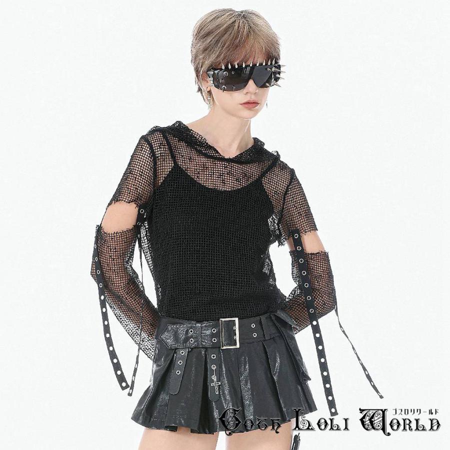 ゴスロリワールド TW678 パンク ロック ファッション オールメッシュ