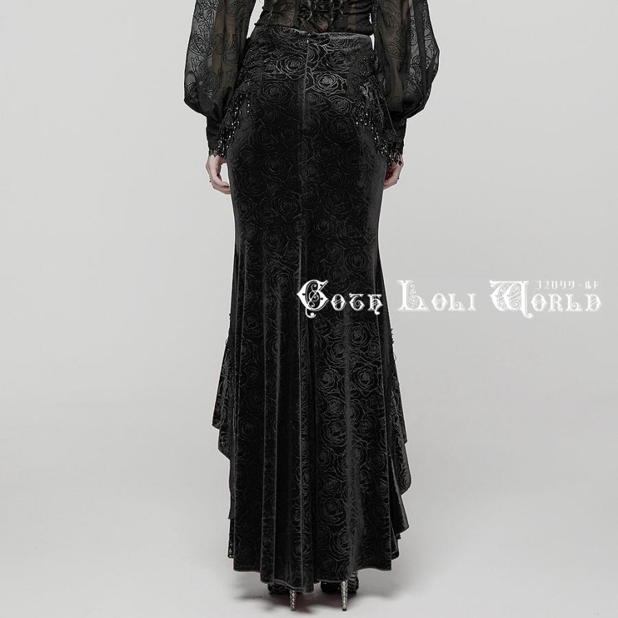 ゴスロリワールド WQ-897BQF-BK ゴスロリ ファッション 薔薇柄 フリル