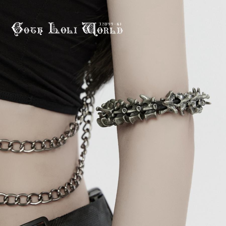 ゴスロリワールド WS-721SSF-TA スカルデザインバングルブレスレット