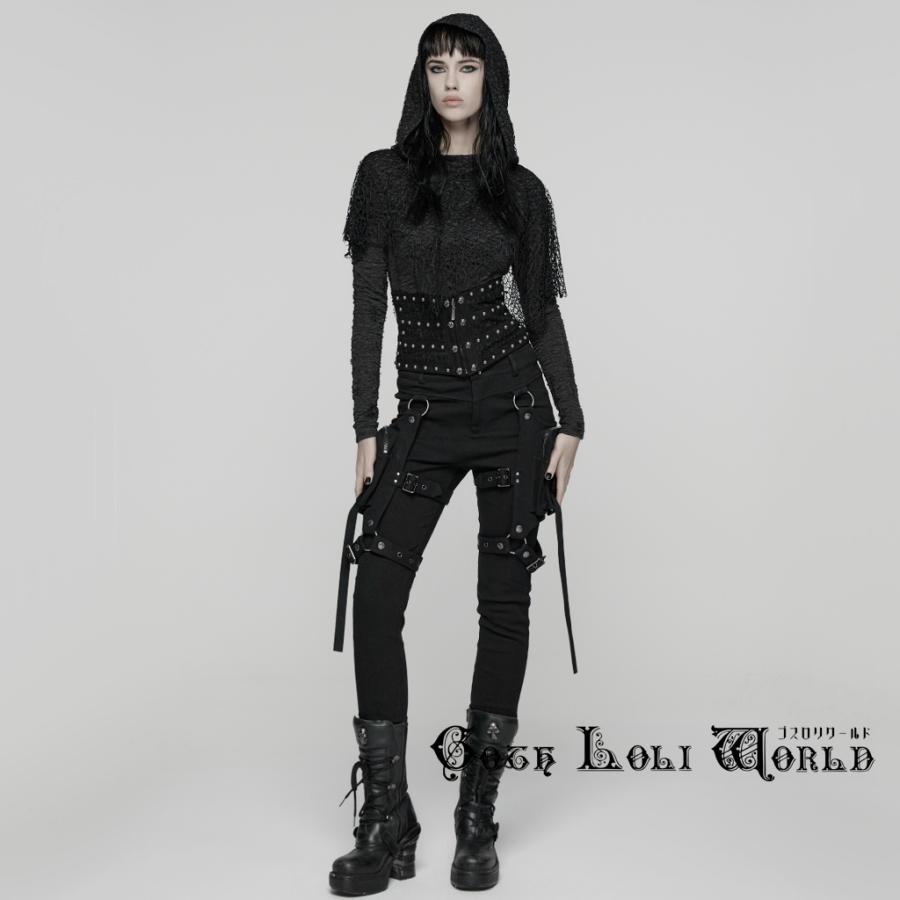 ゴスロリワールド WS-782YDF-BK パンク ロック ファッション スカル