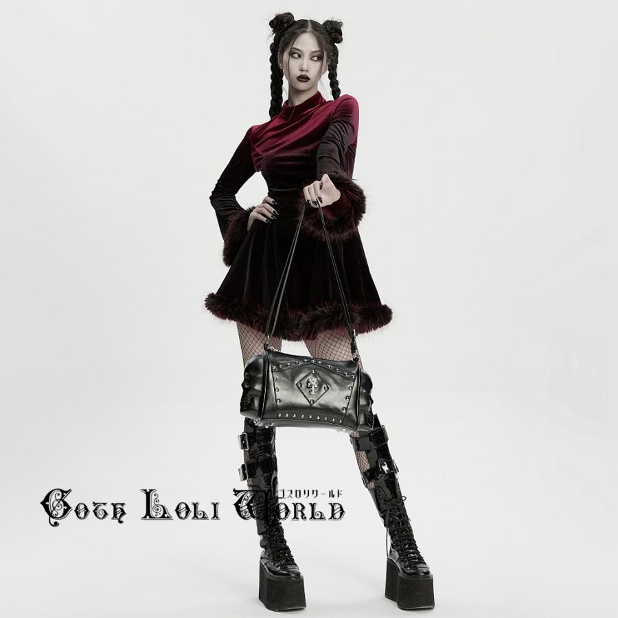 ゴスロリワールド WS-867BBF-BK 地雷系 ゴシック ファッション スカル