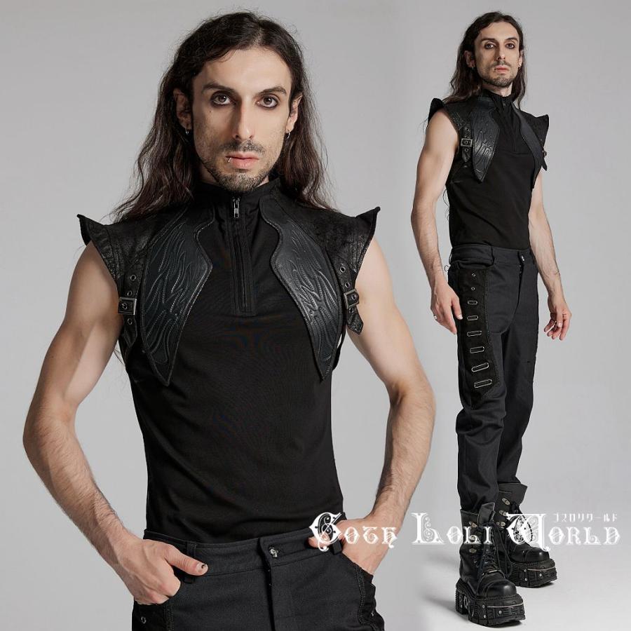 ゴスロリワールド WT-953TCM-BK ハイネック ノースリーブ カットソー