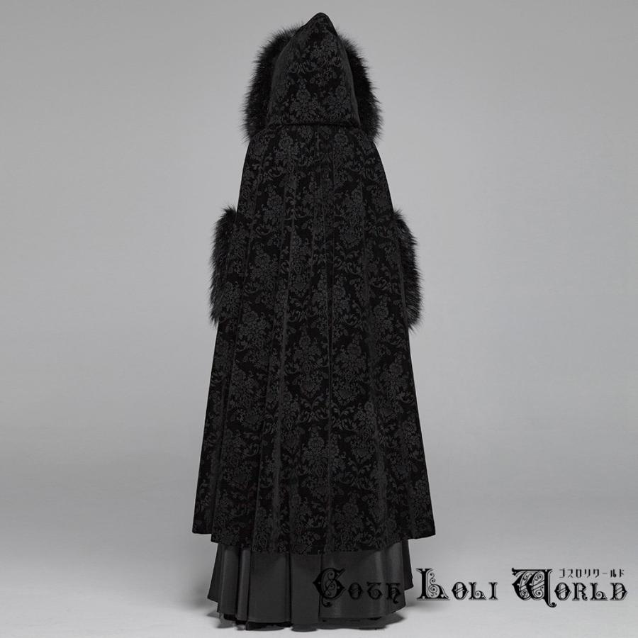 ゴスロリワールド WY-1038DPF-BK ゴージャスジャガードクローク マント