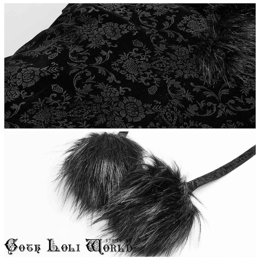 ゴスロリワールド WY-1038DPF-BK ゴージャスジャガードクローク マント