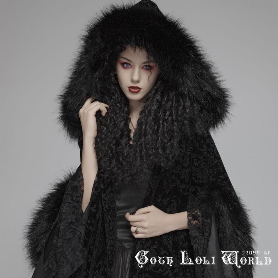 ゴスロリワールド WY-1038DPF-BK ゴージャスジャガードクローク マント