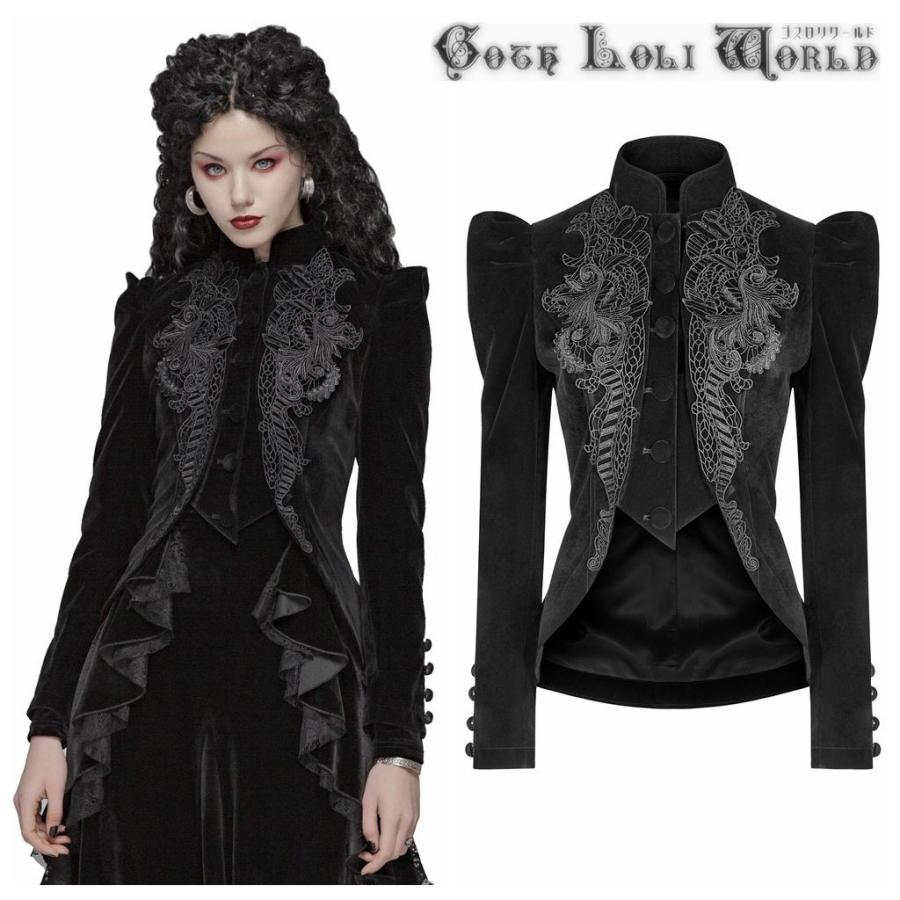 純正 格安販売 ゴスロリワールド Punkrave ゴスロリ ゴスロリワールド サイズ交換可能 ゴシック柄デコレーションベルベット ジャケット 最短当日発送 翌日到着 品質自信有 レディースファッション サイズ交換可能 Wy 1045 株式会社ゴスロリワールド 非課税