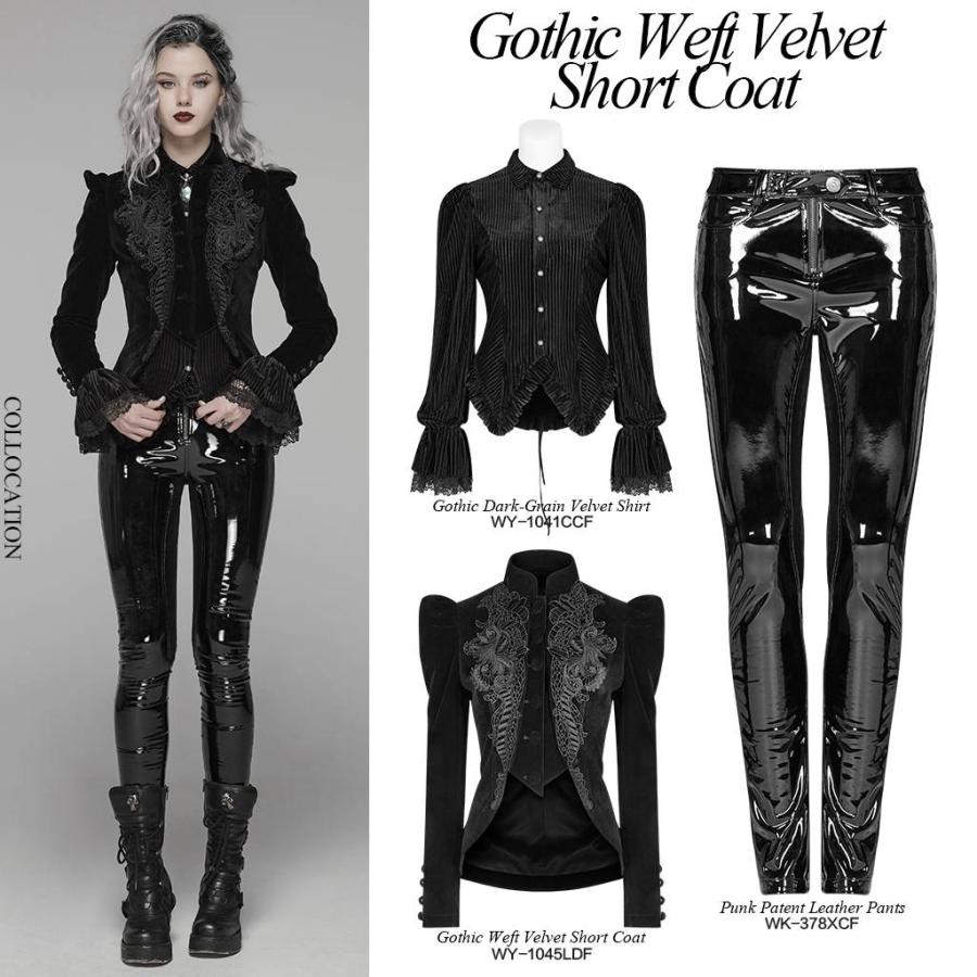 Devil Fashion 黒 ベルベット テーラードジャケット ゴシック Theodore Jacket - Devil Fashion