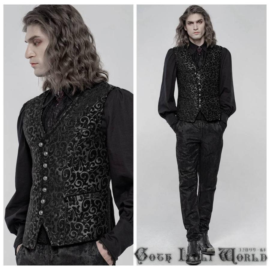 ゴスロリワールド Punkrave ゴスロリ ゴージャスゴシックジャガード ベスト ブラック メンズ ゴシック パンク ロック ビジュアル系 ファッション Wy 1244bk 株式会社ゴスロリワールド 通販 Yahoo ショッピング