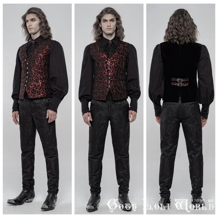 ゴスロリワールド Punkrave ゴスロリ ゴージャスゴシックジャガード ベスト レッド メンズ ゴシック パンク ロック ビジュアル系 ファッション Wy 1244rd 株式会社ゴスロリワールド 通販 Yahoo ショッピング