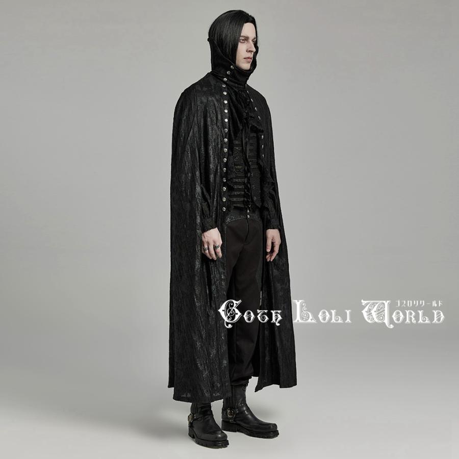 PUNKRAVE ダークユニフォームロング マント WY-878DPM-BK PUNKRAVE ダークユニフォームロング マント WY-878DPM-BK