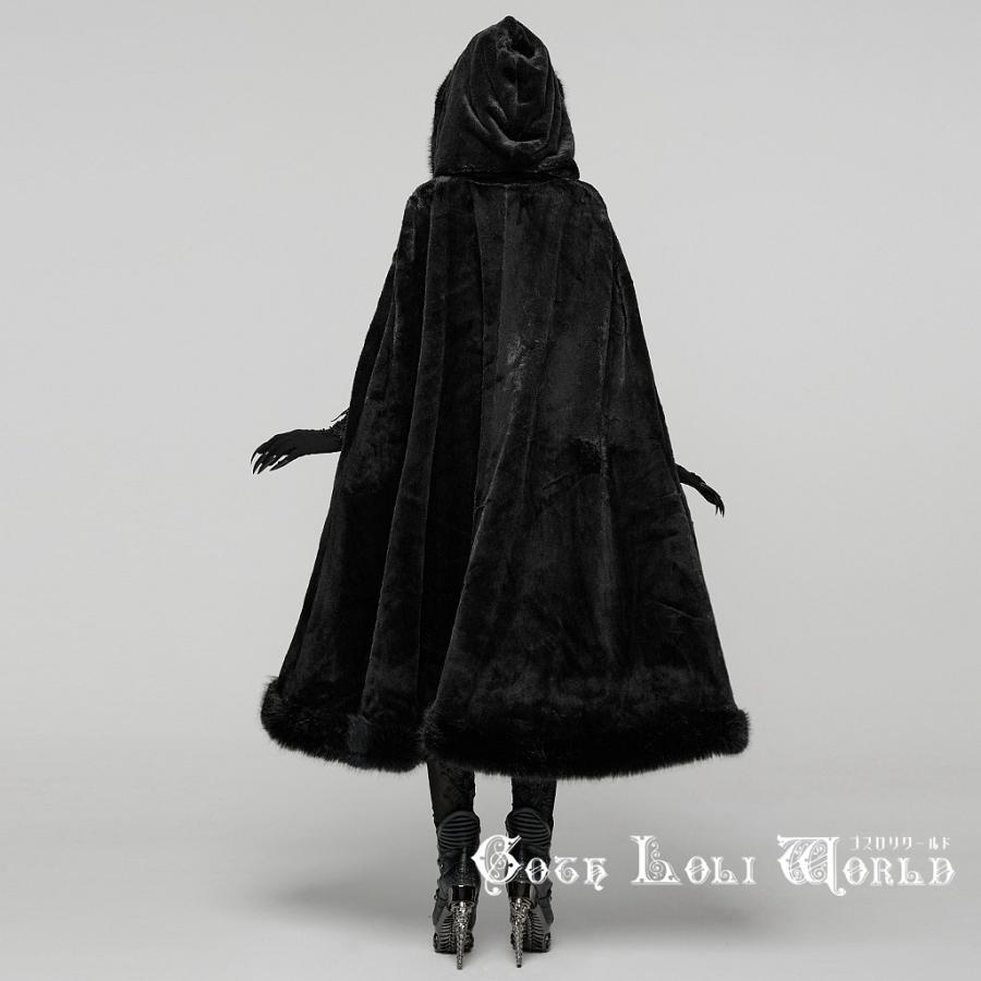 ゴスロリワールド WY-1834DPF-BK ゴスロリ ファッション ファー付