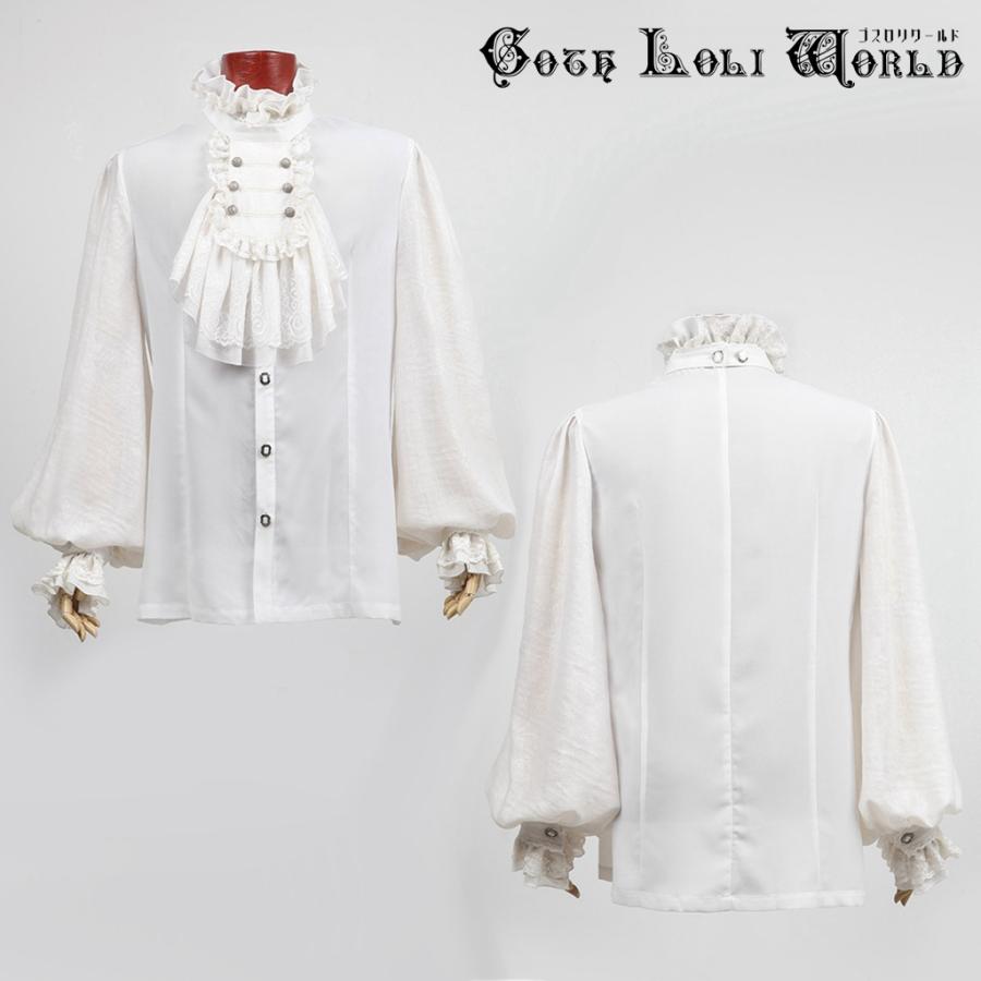 ゴスロリワールド Y-522WH アスコットフリルタイ付ブラウス ホワイト