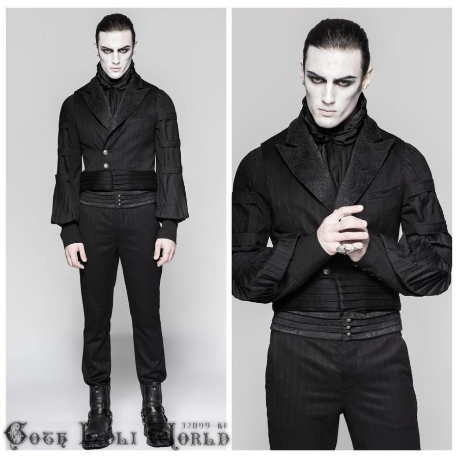 ゴスロリワールド Punkrave ゴスロリ 襟付 ストライプ ショート ベスト ブラック メンズ 黒 ゴスロリ ゴシック ロック ロリータ ビジュアル系 ファッション Y 743b 株式会社ゴスロリワールド 通販 Yahoo ショッピング