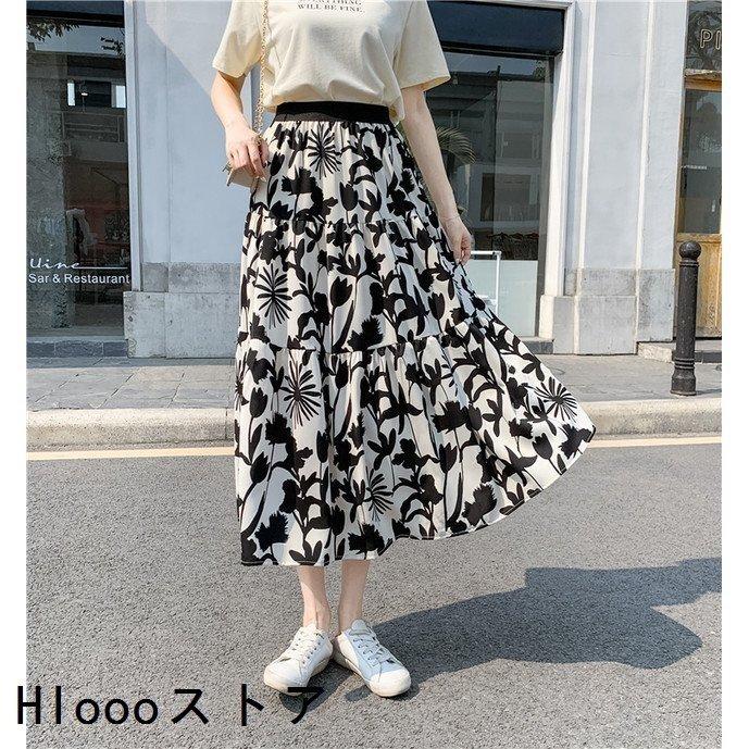 人気の贈り物が お待たせ感謝saleスカートレディースファッション代30代40代50代女性春夏服秋プリント柄ティアードフレアスカートシフォン春夏秋 長袖 サイズ L Www We Job Com