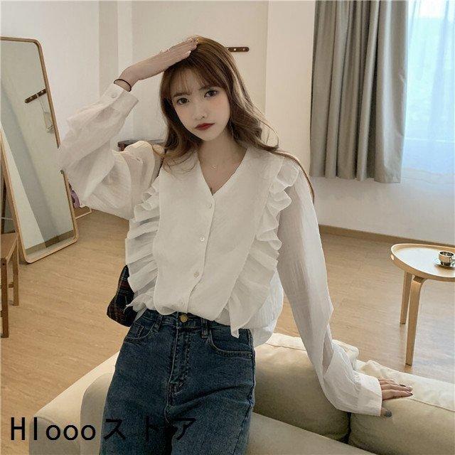 激安大特価 ブラウスレディースファッション長袖オフィス代30代40代50代女性春夏服秋ティアードフリルシャツ春夏秋大人かわいい10代 長袖 カラー キナリ Www We Job Com