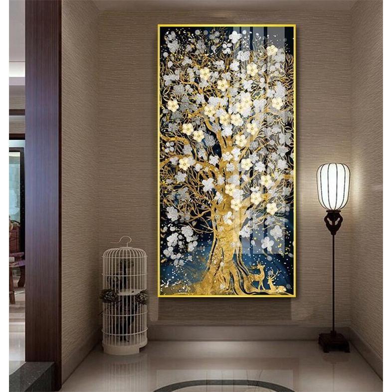 絵画 油絵 壁掛け 木の絵画 アートパネル 額つき インテリア 美術品 寝室 玄関飾り 撥水 縁起物 北欧風