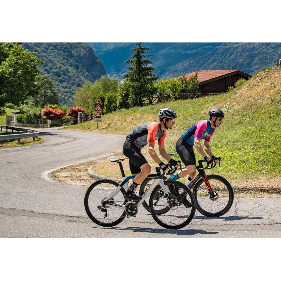 ALE(アレ)サイクルジャージ 半袖 夏 メンズ [UPF50+ リサイクル素材 柄