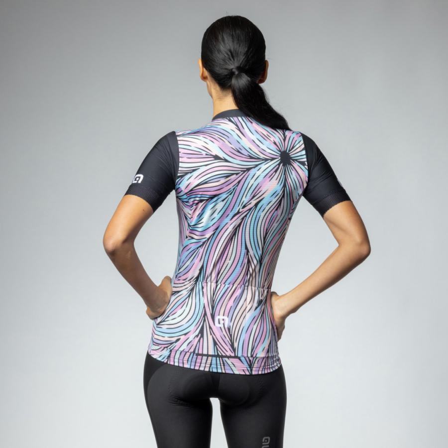 ALE(アレ)サイクルジャージ 夏 半袖 レディース [アートスタイル] 速