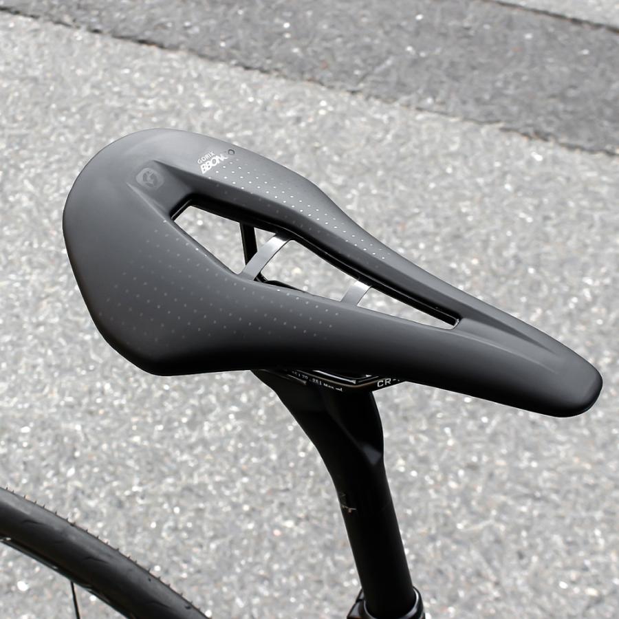 サドル ロードバイク 軽量 幅広 150mm 自転車サドル 穴あき 防水 ワイド ミドルノーズ クッション サドル交換 シート 前立腺 ゴリックス(BBONGO) | GORIX | 16