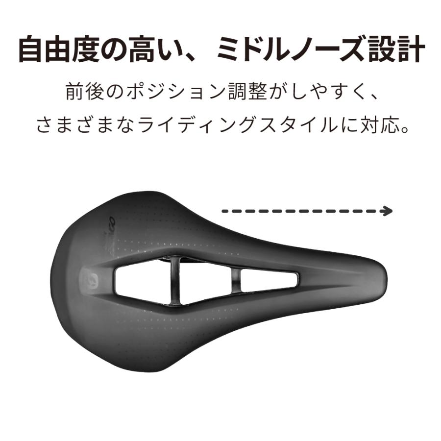 サドル ロードバイク 軽量 幅広 150mm 自転車サドル 穴あき 防水 ワイド ミドルノーズ クッション サドル交換 シート 前立腺 ゴリックス(BBONGO) | GORIX | 04