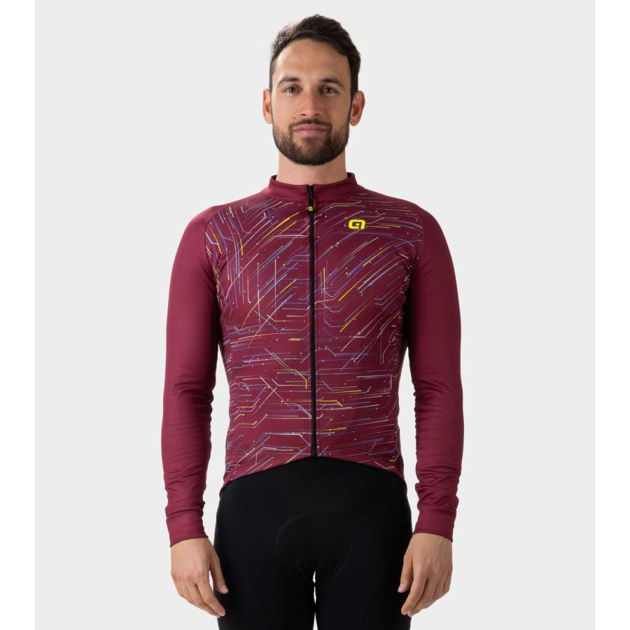 ALE(アレ)サイクルジャージ メンズ 秋冬春 長袖[12℃/18℃対応]通気性