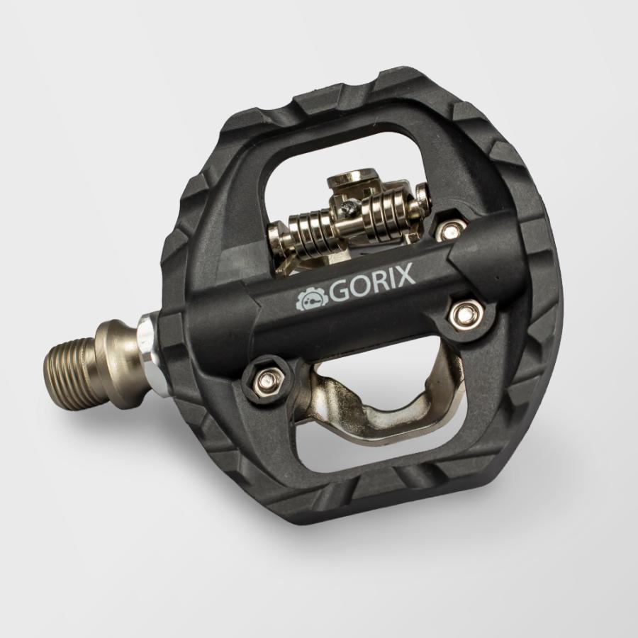 GORIX ビンディングペダル 片面フラット 送料無料 デュアルペダル