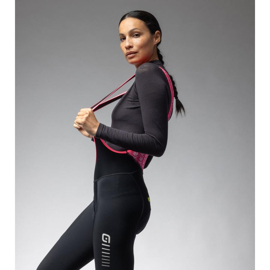 ALE(アレ)サイクルタイツ ビブタイツ 冬 レディース ビブ ロングタイツ